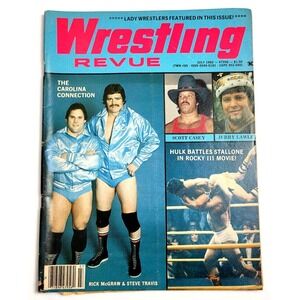 WRESTLING REVUE -‎ JULY 1982 - CAROLINA CONNECTION / JERRY LAWLER / HULK HOGAN
